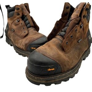 Timberland PRO Boondock HD 6" Mens Size 13 M Work Boots Brown Leather Waterproof